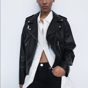 ZARA faux leather jacket